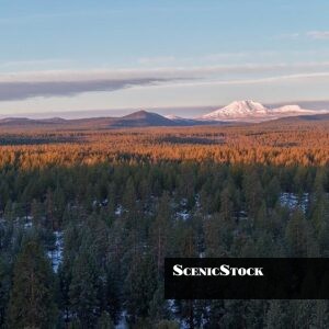 Sunrise of Mount Bachelor from Shevlin