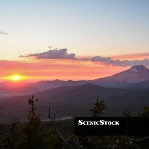 South Sister from Tumalo Mountain at Sunset