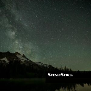 Mt. Jefferson at Night From Scout Lake