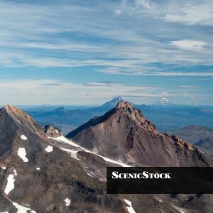Cascade Mountain Range from South Sister Summit