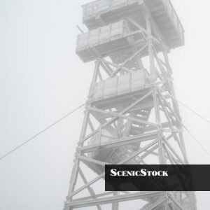 Black Butte Fire Lookout in Winter