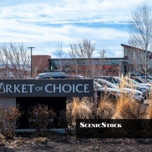 Market of Choice Sign in Winter