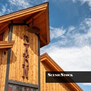 The Barn Front Signage in Downtown Sisters