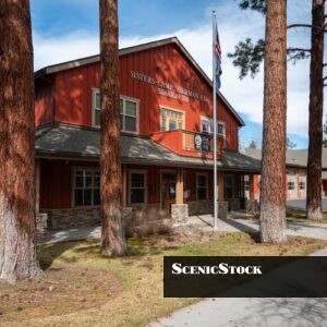 Sisters Camp Sherman Fire Department and Sidewalk